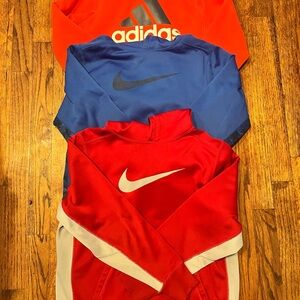 Boys athletic hoodies set of three size youth medium